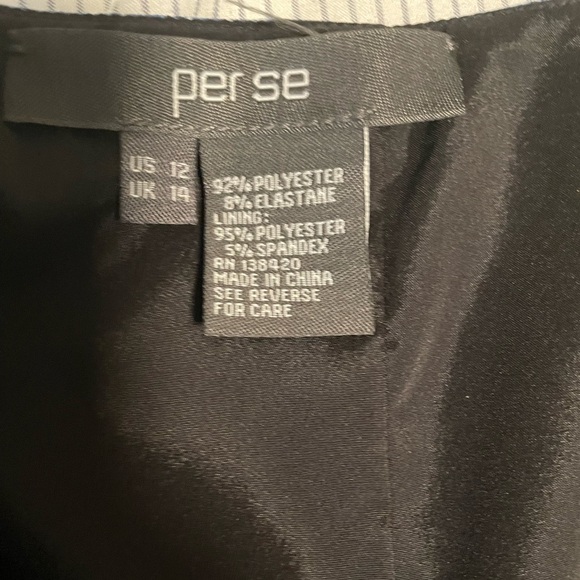 Per Se blue polyester skirt featuring cheetah print design - Picture 7 of 7